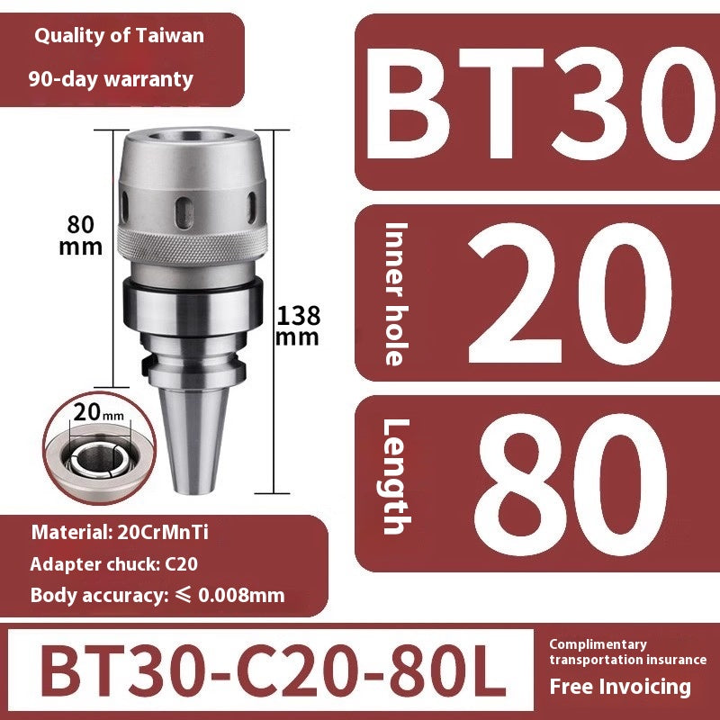 2096-CNC high-precision strong tool holder BT40 BT30 BT50 CNC machining center C32 chuck tool holder Shandong Denso Pricision Tools Co.,Ltd.